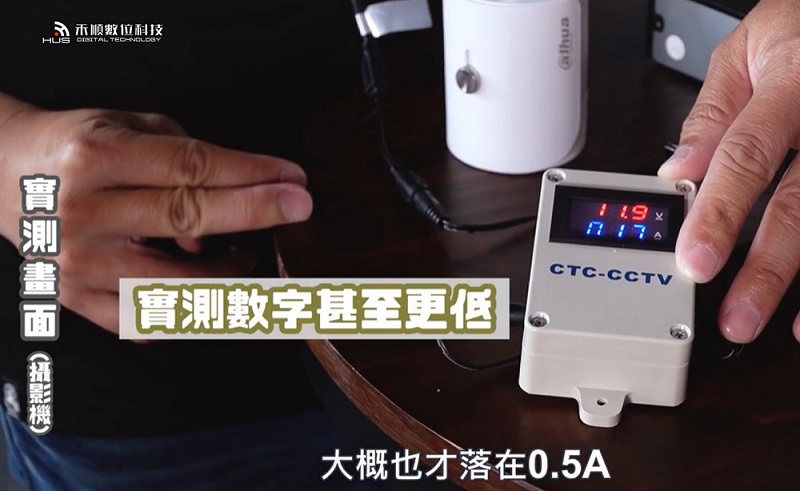 監視器耗電量實測:監視鏡頭攝影機