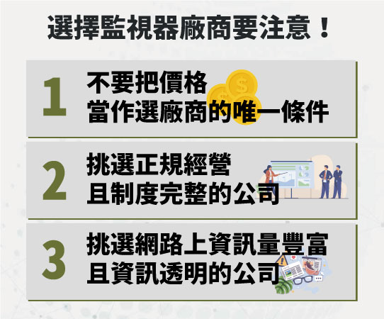 監視器旗山廠商選擇要點