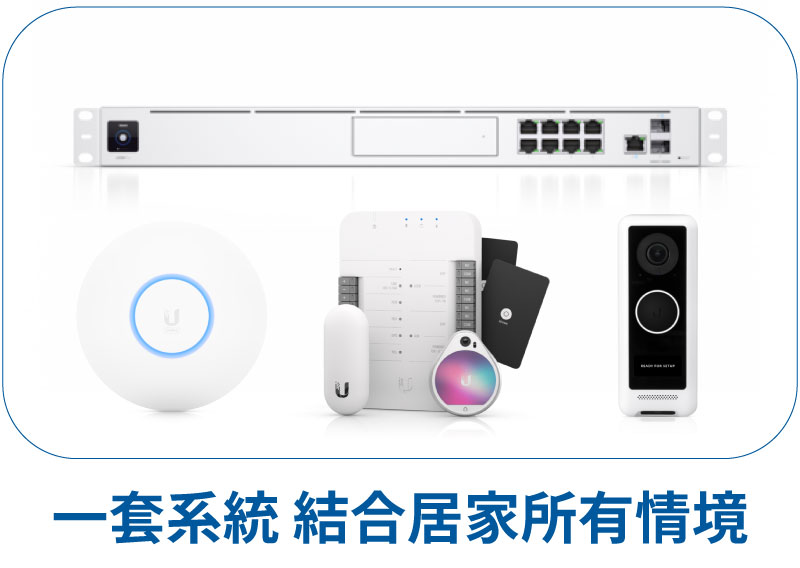 UNIFI架構完整 可結合監控 門禁 網路