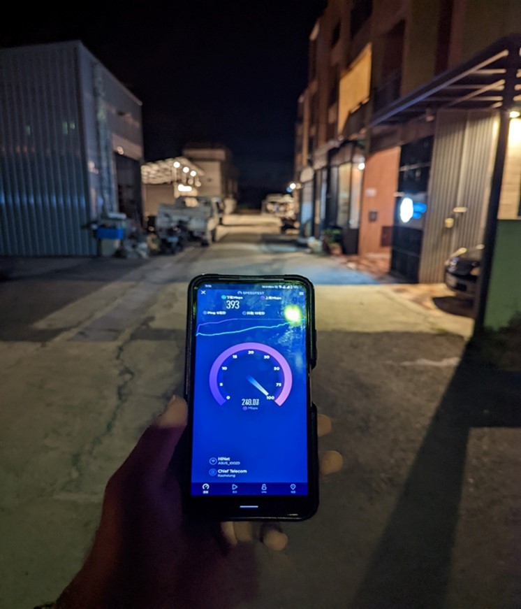 unifi網路規劃【完工後,戶外實際測速情況】