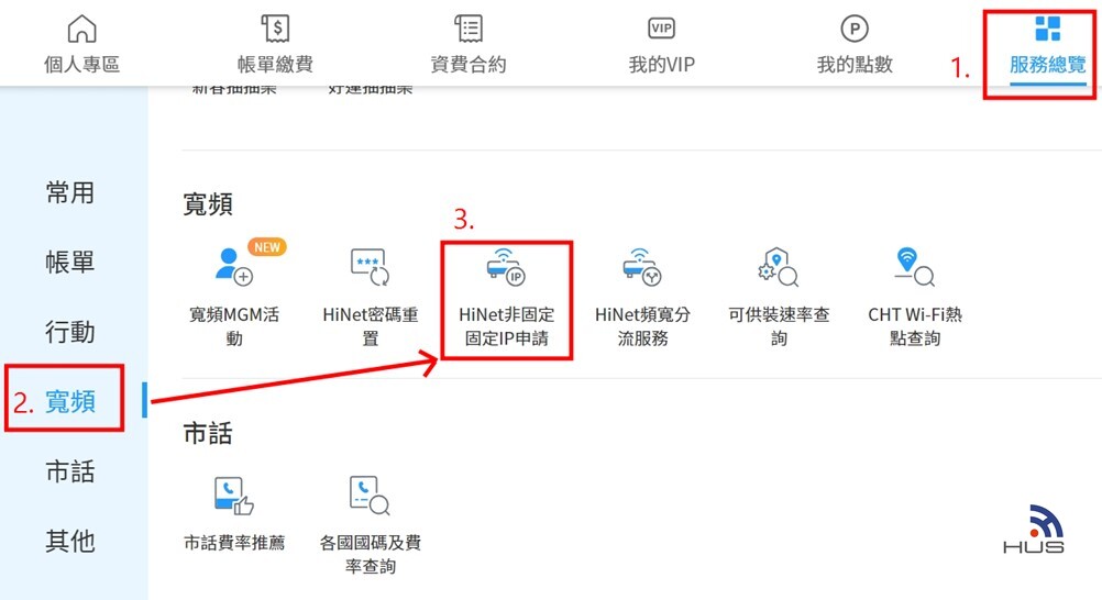 中華電信固定IP申請